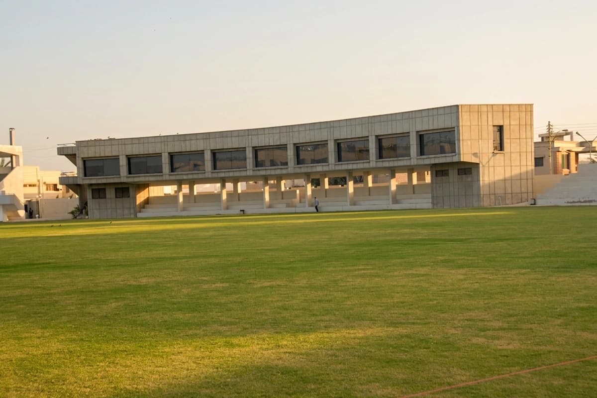 Cricket stadium clubhouse