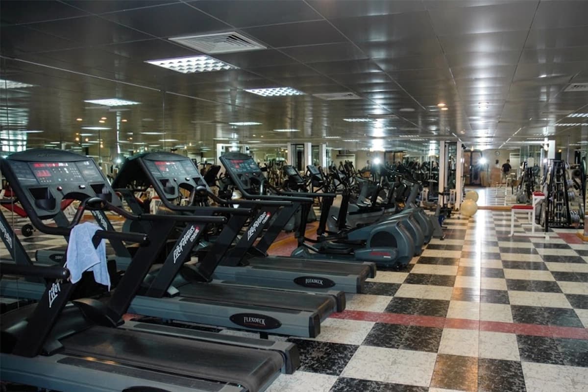 Fitness gym treadmills