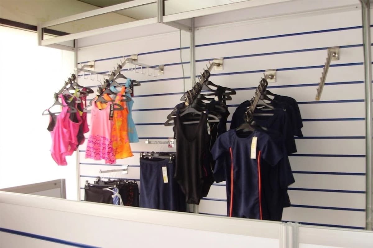 Victory sports shop apparel display