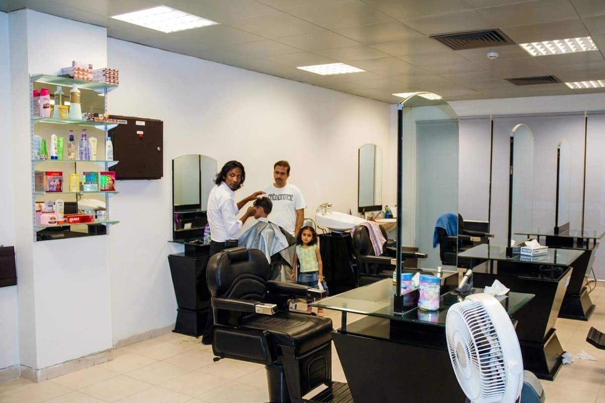 Barber shop interior