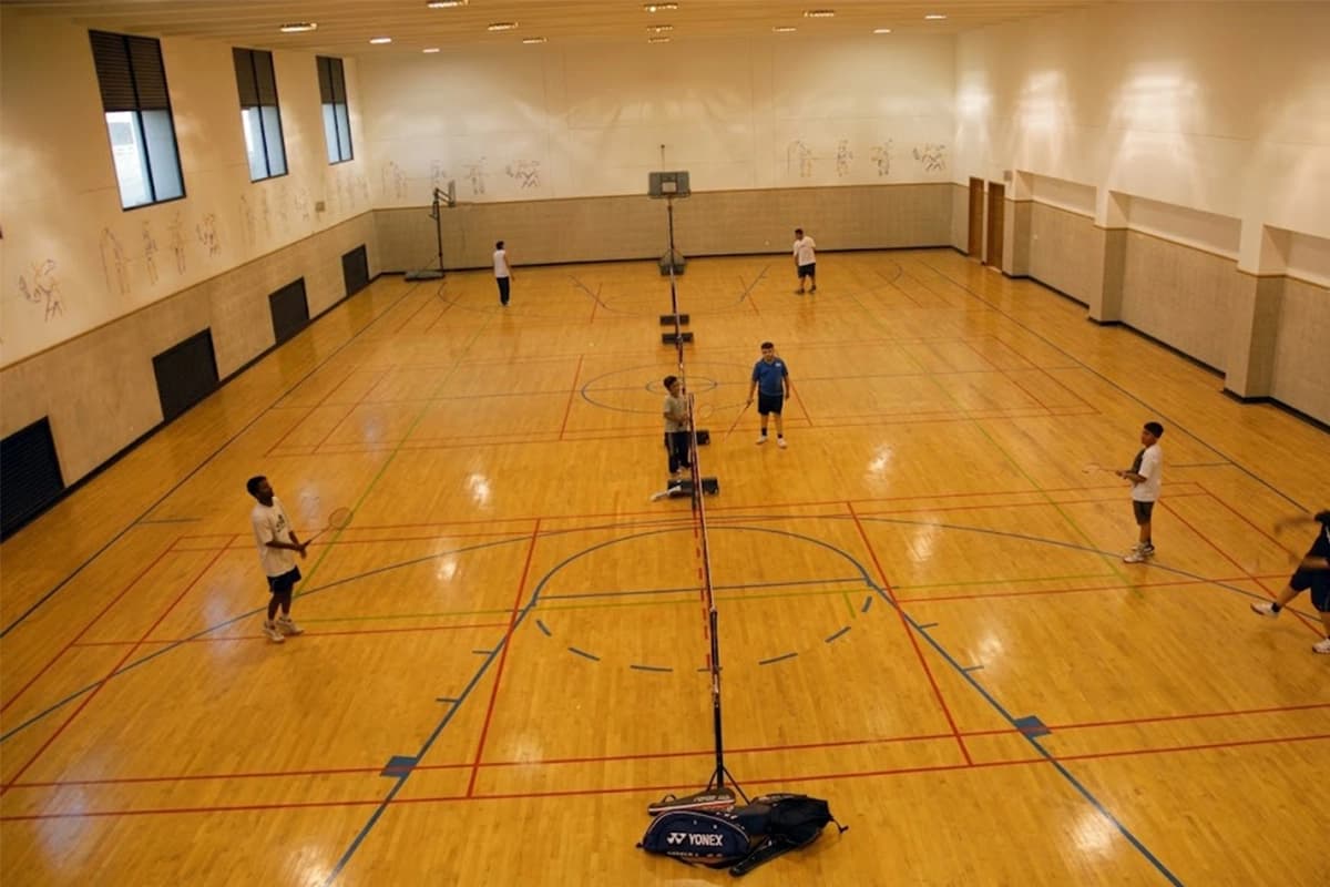 Multipurpose hall badminton